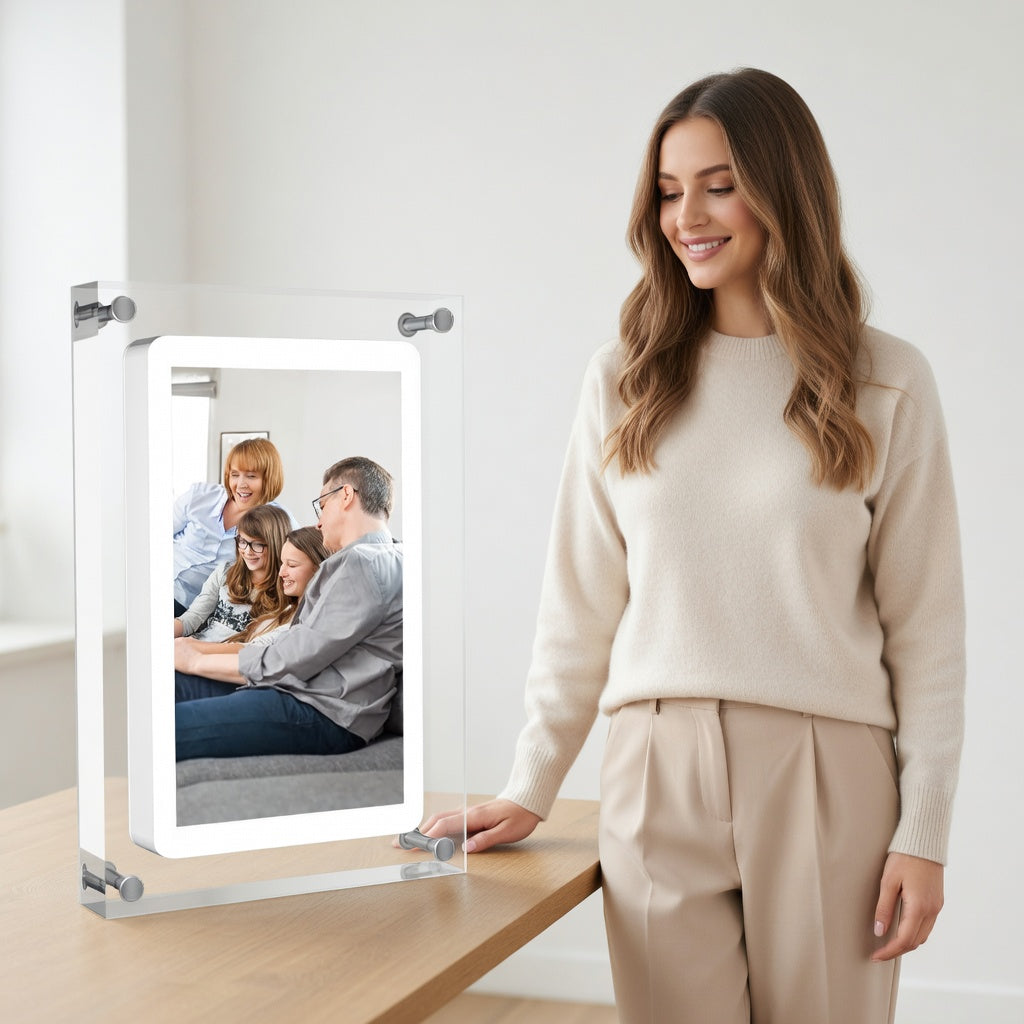 Digital Photo Frame with HD Display and USB