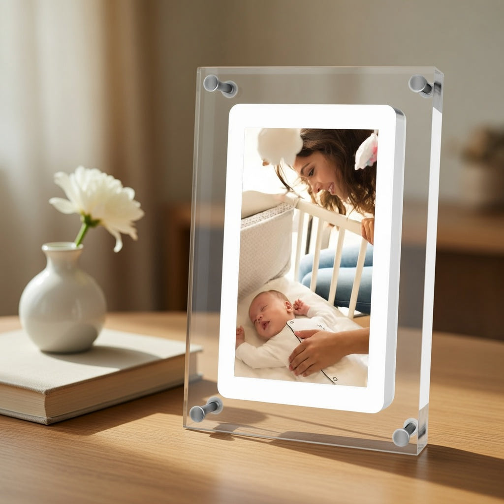 Digital Photo Frame with HD Display and USB