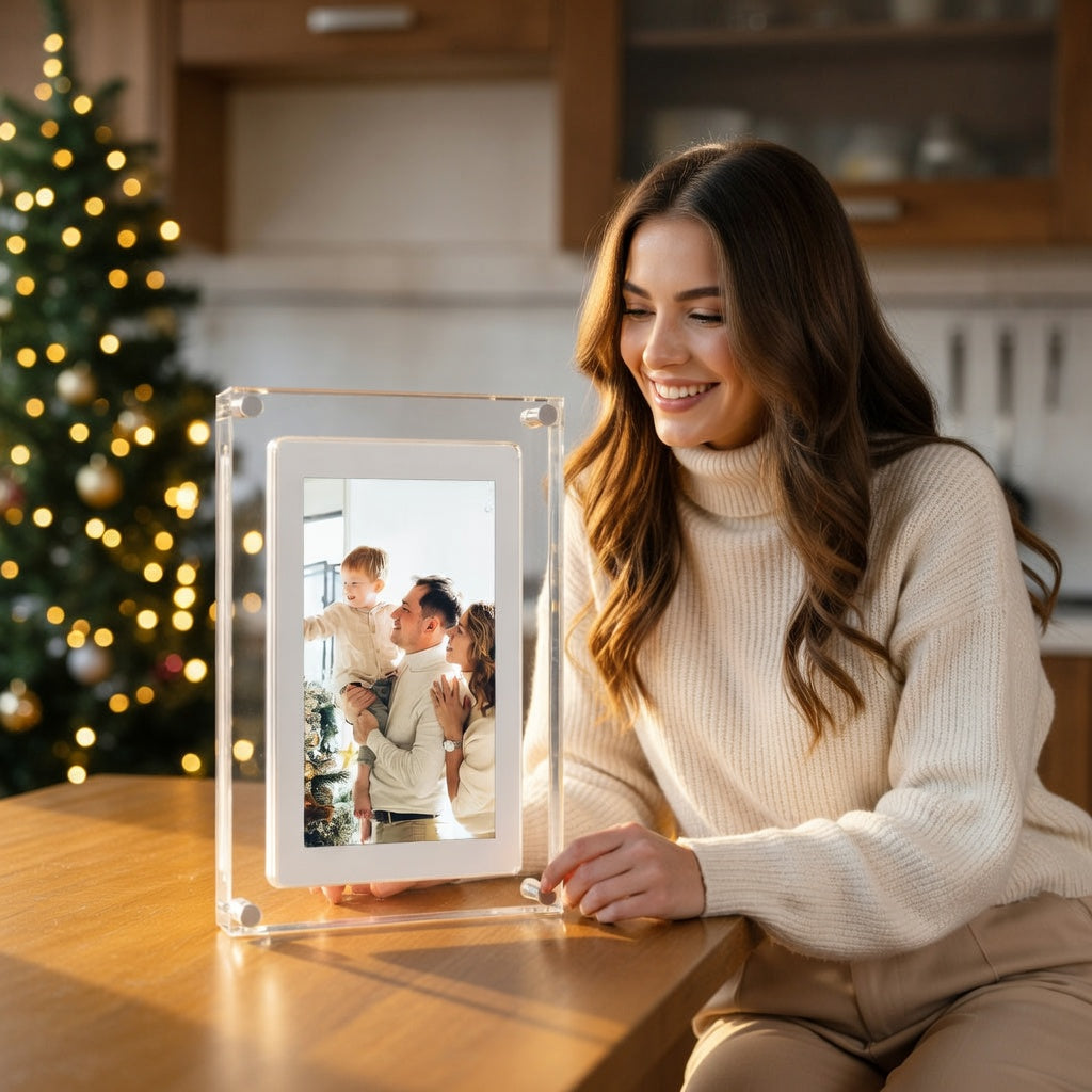 Digital Photo Frame with HD Display and USB