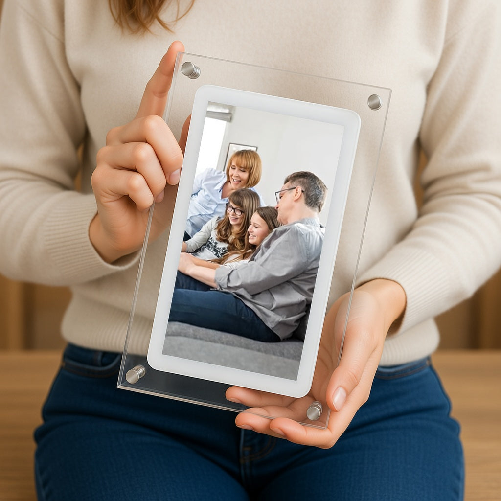 Digital Photo Frame with HD Display and USB