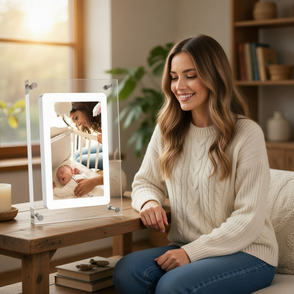Digital Photo Frame with HD Display and USB