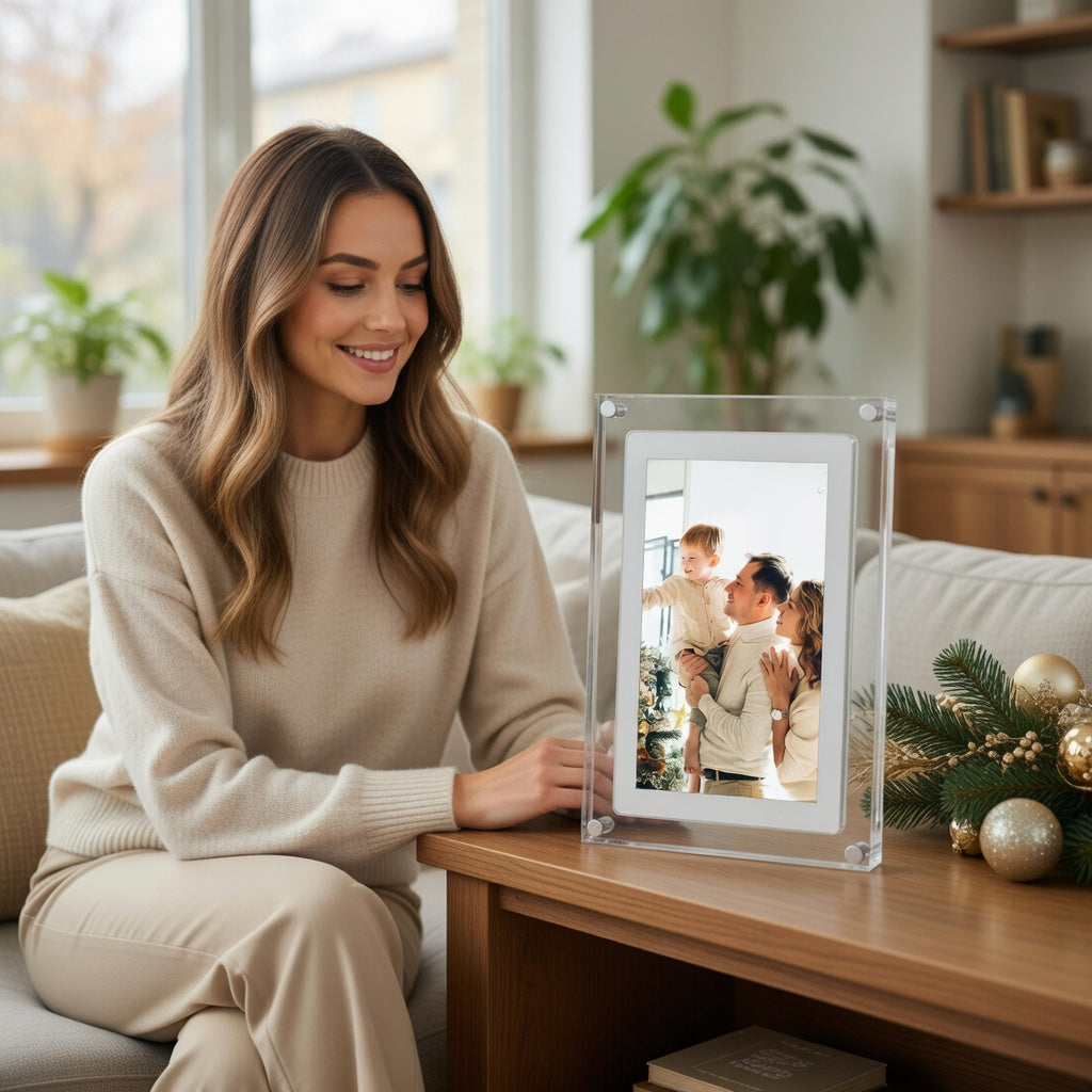 Digital Photo Frame with HD Display and USB